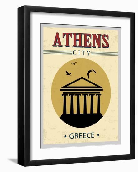 Parthenon From Athens Poster-radubalint-Framed Art Print