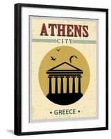 Parthenon From Athens Poster-radubalint-Framed Art Print