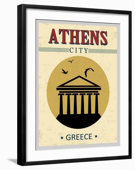 Parthenon From Athens Poster-radubalint-Framed Art Print