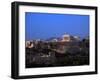 Parthenon from Filopapou at Dusk, Athens, Greece-Walter Bibikow-Framed Photographic Print