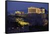 Parthenon Illuminated at Dusk-Paul Souders-Framed Stretched Canvas