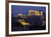 Parthenon Illuminated at Dusk-Paul Souders-Framed Photographic Print