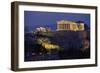 Parthenon Illuminated at Dusk-Paul Souders-Framed Photographic Print