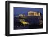 Parthenon Illuminated at Dusk-Paul Souders-Framed Photographic Print