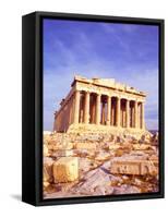 Parthenon on Acropolis, Athens, Greece-Bill Bachmann-Framed Stretched Canvas