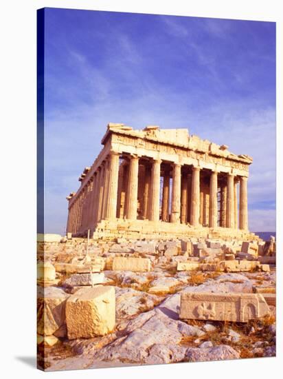 Parthenon on Acropolis, Athens, Greece-Bill Bachmann-Stretched Canvas