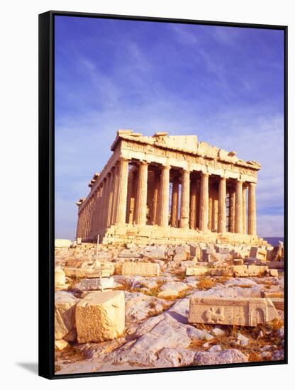 Parthenon on Acropolis, Athens, Greece-Bill Bachmann-Framed Stretched Canvas