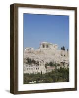 Parthenon Temple and Acropolis, UNESCO World Heritage Site, Athens, Greece, Europe-Angelo Cavalli-Framed Photographic Print