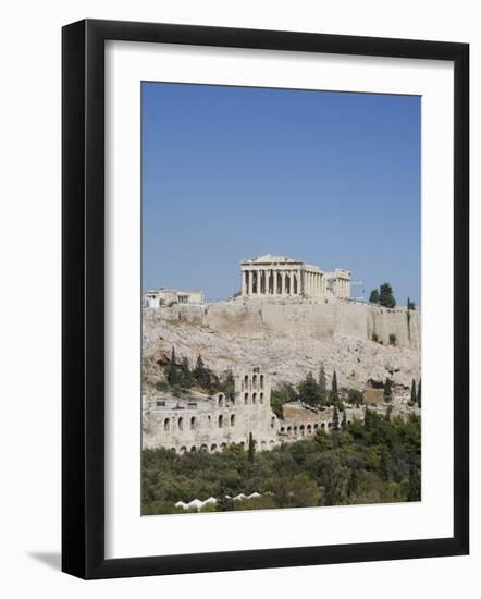 Parthenon Temple and Acropolis, UNESCO World Heritage Site, Athens, Greece, Europe-Angelo Cavalli-Framed Photographic Print