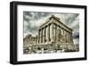 Parthenon Temple on Acropolis-null-Framed Art Print