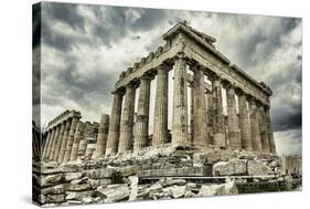 Parthenon Temple on Acropolis-null-Stretched Canvas