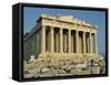 Parthenon, the Acropolis, UNESCO World Heritage Site, Athens, Greece, Europe-James Green-Framed Stretched Canvas