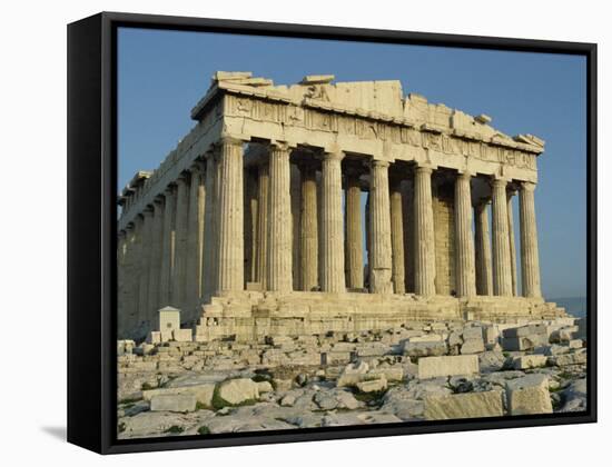 Parthenon, the Acropolis, UNESCO World Heritage Site, Athens, Greece, Europe-James Green-Framed Stretched Canvas