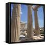 Parthenon Viewed from Propylaea, the Acropolis, UNESCO World Heritage Site, Athens, Greece-Roy Rainford-Framed Stretched Canvas