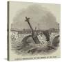 Partial Destruction of the Bridge of the Elbe-null-Stretched Canvas