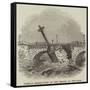 Partial Destruction of the Bridge of the Elbe-null-Framed Stretched Canvas