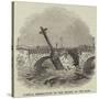 Partial Destruction of the Bridge of the Elbe-null-Stretched Canvas