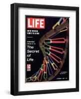 Partial DNA Helix Model, Advances in Gene Research, October 4, 1963-Fritz Goro-Framed Photographic Print