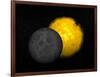 Partial Eclipse of the Sun-null-Framed Art Print