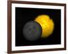 Partial Eclipse of the Sun-null-Framed Art Print