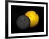 Partial Eclipse of the Sun-null-Framed Art Print