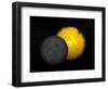 Partial Eclipse of the Sun-null-Framed Art Print