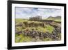 Partial Moai Heads in a Circle at the 15 Moai Restored Ceremonial Site of Ahu Tongariki-Michael Nolan-Framed Photographic Print