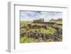 Partial Moai Heads in a Circle at the 15 Moai Restored Ceremonial Site of Ahu Tongariki-Michael Nolan-Framed Photographic Print