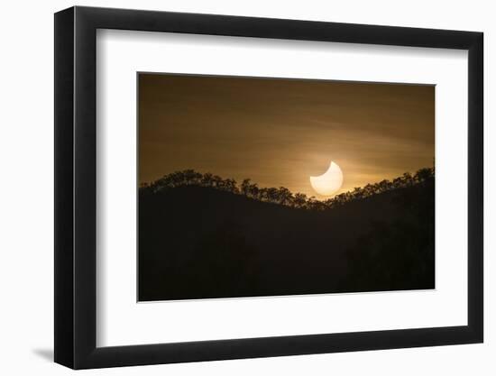 Partial solar eclipse, Australia-null-Framed Photographic Print