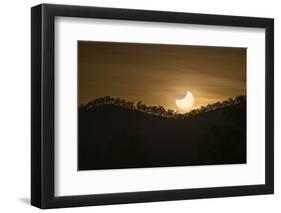 Partial solar eclipse, Australia-null-Framed Photographic Print