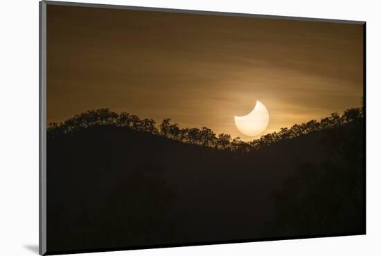 Partial solar eclipse, Australia-null-Mounted Photographic Print
