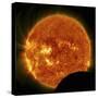 Partial Solar Eclipse-null-Stretched Canvas
