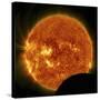 Partial Solar Eclipse-null-Stretched Canvas