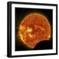 Partial Solar Eclipse-null-Framed Premium Photographic Print