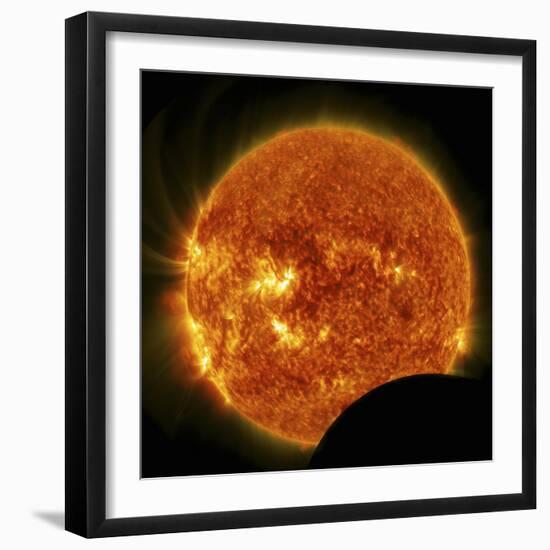 Partial Solar Eclipse-null-Framed Premium Photographic Print