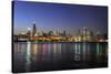 Partial View of Downtown Chicago Skyline at Dusk-Gino Santa Maria-Stretched Canvas