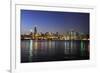 Partial View of Downtown Chicago Skyline at Dusk-Gino Santa Maria-Framed Photographic Print