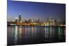 Partial View of Downtown Chicago Skyline at Dusk-Gino Santa Maria-Mounted Photographic Print