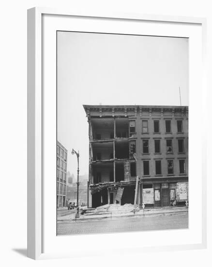 Partially Demolished Building-null-Framed Photographic Print