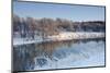 Partially Frozen River Spey in Winter, Cairngorms Np, Scotland, UK, December 2012-Mark Hamblin-Mounted Photographic Print