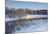 Partially Frozen River Spey in Winter, Cairngorms Np, Scotland, UK, December 2012-Mark Hamblin-Mounted Photographic Print