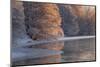 Partially Frozen River Spey in Winter, Cairngorms Np, Scotland, UK, December 2012-Mark Hamblin-Mounted Photographic Print