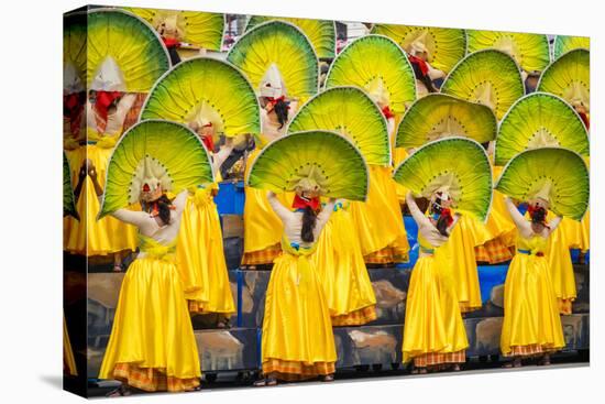 Participants perfrom at Dinagyang Festival, Iloilo City, Western Visayas, Philippines-Jason Langley-Stretched Canvas