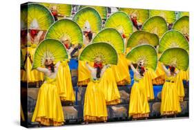Participants perfrom at Dinagyang Festival, Iloilo City, Western Visayas, Philippines-Jason Langley-Stretched Canvas