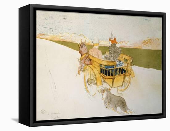 Partie De Campagne-Henri de Toulouse-Lautrec-Framed Stretched Canvas