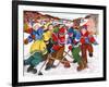 Partie de hockey-Nicole Laporte-Framed Art Print