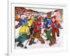 Partie de hockey-Nicole Laporte-Framed Art Print