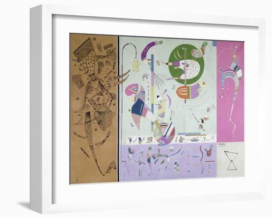 Parties diverses-Wassily Kandinsky-Framed Giclee Print