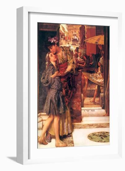Parting Kiss-Sir Lawrence Alma-Tadema-Framed Art Print
