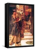 Parting Kiss-Sir Lawrence Alma-Tadema-Framed Stretched Canvas